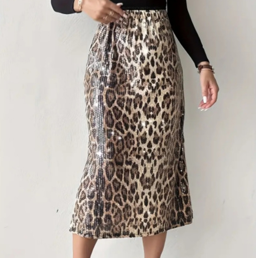 Glow Wild Sequin Midi Skirt - Picture 6 of 6